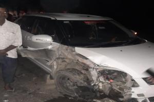 रायबरेली: ट्रेलर ने कार को टक्कर मारने के बाद युवक को रौंदा