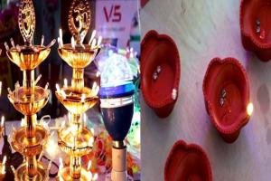 दीपावली: लखनऊ के बाजारों में पानी वाला दीपक बना आकर्षण का केन्द्र, खूब हो रही डिमांड, जानिए पटाखा बाजार की स्थिति