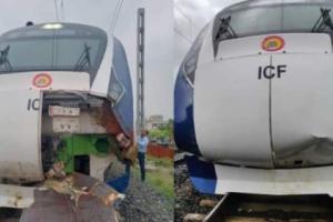 वंदे भारत ट्रेन लगातार दूसरे दिन भी जानवर से टकराई, हादसों पर आया रेल मंत्री का बयान