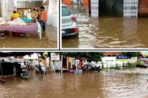 लखनऊ: यूपी में भारी बारिश से जनजीवन अस्त-व्यस्त, अस्पताल में भरा पानी
