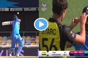 IND vs AUS T20 WC : मिचेल स्टार्क के बाउंसर से ‘घायल’ हुए सूर्यकुमार यादव, टूट गया हेल्मेट…देखें VIDEO