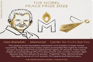 Belarus के Ales Bialiatski और दो Human Rights संगठनों को Nobel Peace Prize देने का ऐलान