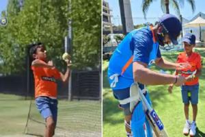 T20 World Cup 2022 : 11 साल के क्रिकेटर के फैन हुए रोहित शर्मा, नेट्स में बॉलिंग का दिया मौका, पूछा- इंडिया कैसे खेलोगे?