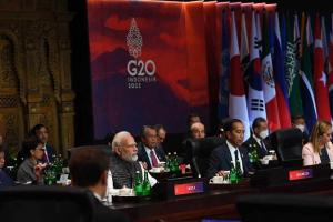 G20 Summit 2022 : जी20 की बैठक में युद्ध रोकने और शांति पर रहा जोर