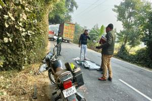 लखनऊ: ट्रक ने मोटरसाइकिल सवार को कुचला, साथी घायल