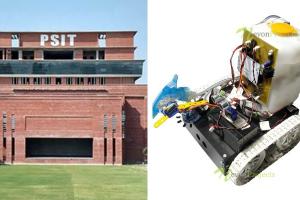 Kanpur: तंग गलियों में पहुंच रोबोट बुझाएगा आग, PSIT के इन्फोरमेशन टेक्नोलॉजी विभाग ने तैयार किया Fire Fighting Robot