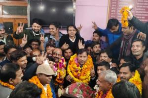 रामपुर: श्यामलाल ने बलवीर को 27 वोटों हराया, छठी बार बने अध्यक्ष 