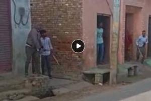 मेरठ : कहासुनी के बाद लाठी-डंडों से मारपीट, विरोध पर किया पथराव, Video Viral