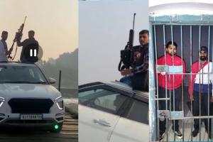 बरेली: गाड़ियों पर चढ़कर युवकों का हथियार लहराने का Video Viral, खुलेआम प्रदर्शन, गिरफ्तार