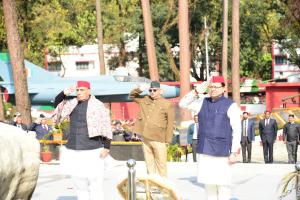 देहरादून: केंद्रीय रक्षा मंत्री व सीएम धामी ने शौर्य स्थल का उद्घाटन कर वीरों को श्रद्धांजलि दी 