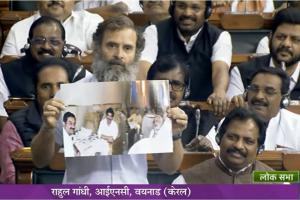 VIDEO : अडानी के साथ PM मोदी का क्या रिश्ता? राहुल गांधी ने लोकसभा में पूछा सवाल, ओम बिरला बोले- सदन में पोस्टरबाजी नहीं