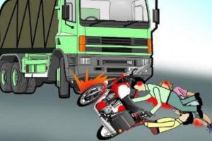 पीलीभीत : अज्ञात वाहन की टक्कर से बाइक सवार की मौत