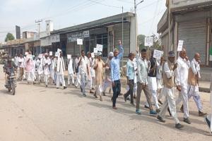 जयपुर: किसानों का पदयात्रा के जरिए कूच जारी, की MSP फसल खरीद की गारंटी का कानून सहित कई मांग