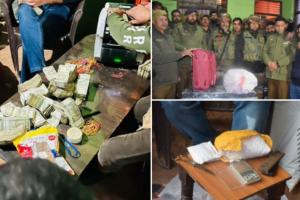 इंडियन आर्मी ने एक घर से 2 करोड़ रुपए से अधिक की भारतीय और विदेशी मुद्रा सहित लगभग 7 Kg नशीले पदार्थ बरामद किए