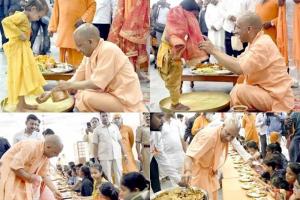 Ramnavami: मुख्यमंत्री योगी ने रामनवमी पर मातृशक्ति के पखारे पैर, खिलाया भोजन, देखें Video