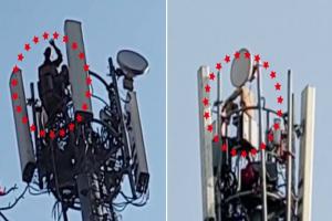 लखनऊ: मोबाइल टॉवर पर चढ़ा यूपी रोडवेज बस का ड्राइवर, किया घंटों हाईवोल्टेज ड्रामा, देखें Video 