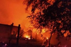 किच्छा: गोशाला में आग लगने से तीन मवेशी जिंदा जले 