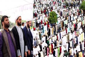 लखनऊ: ईदगाह में सकुशल अदा की गई ईद की नमाज, मुल्क की खुशहाली के लिए नमाजियों ने मांगी दुआ