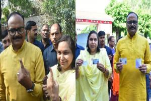 Nikay Chunav 2023: लखनऊ में डिप्टी CM ब्रजेश पाठक ने पत्नी संग किया मतदान, कहा- सभी जगह BJP की लहर