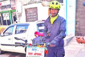 जज्बा : रामनगर से सिंगापुर तक की यात्रा साइकिल से तय करेंगे आदित्य 
