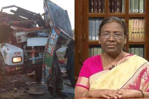 राष्ट्रपति मुर्मू ने ओडिशा के गंजम जिले में सड़क हादसे पर किया दुख प्रकट 