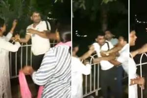 मुरादाबाद: दो युवतियों ने छेड़खानी के आरोप में भाजपा कार्यकर्ता को पीटा, वीडियो वायरल