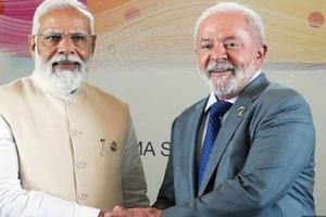 भारत, ब्राजील ने द्विपक्षीय संबंधों की समीक्षा की, सहयोग को और मजबूत बनाने पर चर्चा 