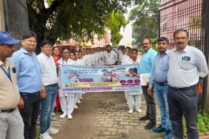 अयोध्या: मिशन इंद्रधनुष की जागरूकता को निकाली गई रैली, 7 अगस्त से तीन चरणों में होगा टीकाकरण