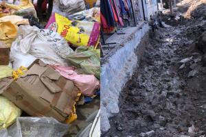 बरेली: कार्यदायी संस्था की लापरवाही, अंधाधुंध खुदाई से टूटी पानी की पाइपलाइन