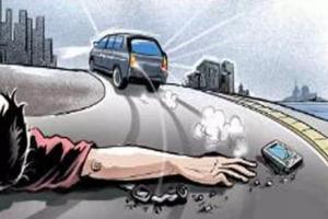 बिजनौर: सड़क हादसे में बाइक सवार दो युवकों की मौत, चालक वाहन समेत फरार 