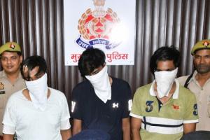 मुरादाबाद : दिल्ली के तीन उचक्के गिरफ्तार, महिला व निर्यातक से छीनी थी चेन