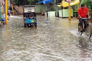 हरदोई: पूरी रात जिले में हुई भारी बारिश, कई मोहल्ले में हुआ जलभराव