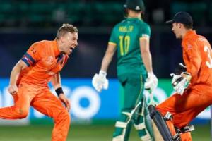 विश्व कप में एक और बड़ा उलटफेर, नीदरलैंड ने दक्षिण अफ्रीका को 38 रन से हराया