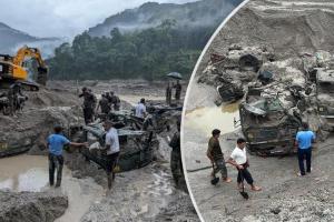 सिक्किम बाढ़: सेना के आठ कर्मियों के मिले अवशेष, रक्षा मंत्री बोले- खोजबीन अभियान जारी है...