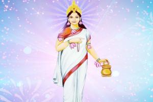 आजमगढ़: नवरात्रि के दूसरे दिन हुई मां ब्रह्मचारिणी की पूजा, भक्तों ने लगाए जयकारे...