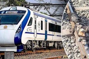 राजस्थान: शरारती तत्वों ने की वंदे भारत ट्रेन को बेपटरी करने की कोशिश, ट्रैक पर रखे पत्थर, ड्राइवर की सूझबूझ से टला हादसा