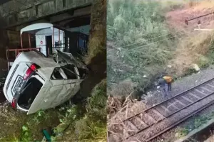 महाराष्ट्र: कर्जत के पास पुल से कार चलती मालगाड़ी पर गिरी, तीन की मौत