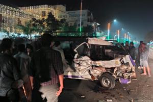 जसपुर: भीषण सड़क दुर्घटना में एक दर्दनाक मौत 9 लोग घायल