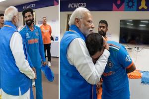 World Cup 2023 : जब टीम इंडिया के ड्रेसिंग रूम में पहुंचे पीएम मोदी, खिलाड़ियों का बढ़ाया हौसला 