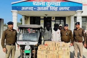 काशीपुर: पिकनिक मार्का 20 पेटी अवैध शराब के साथ दो गिरफ्तार