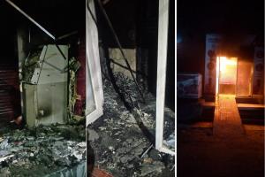 बिजनौर : एक्सिस बैंक में लगी भीषण आग, 10 से 15 लाख का हुआ नुकसान