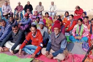 अल्मोड़ा: राज्य आंदोलनकारियों ने नगरखान में किया धरना प्रदर्शन 