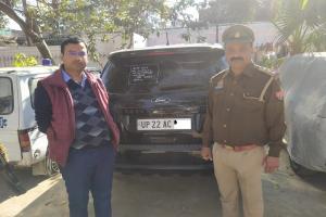 रामपुर : अब्दुल्ला के करीबी की पुलिस ने कुर्क की 20 लाख की कार