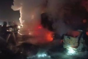 भोजीपुरा अग्निकांड: घंटेभर तक कार में जलते रहे लोग, तब दमकल गाड़ियां पहुंची आग बुझाने 