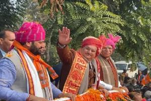 चंडीगढ़: भाजपा अध्यक्ष जेपी नड्डा ने किया पंचकूला में रोड शो 