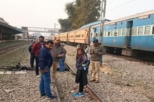 स्वचालित निरीक्षण ध्रुवयान से बहराइच पहुंची DSO रेलवे, रेल पटरियों किया का निरीक्षण