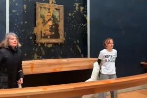 Video: मोनालिसा की पेंटिंग पर प्रदर्शनकारियों ने फेंका सूप, किसान आंदोलन के बीच फ्रांस में हंगामा