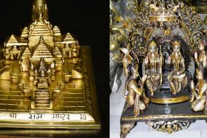 मुरादाबाद : विदेशों तक श्रीराम मंदिर की मूर्तियां पहुंचा रहे पीतल कारोबारी, जय श्रीराम के पटकों की भी डिमांड