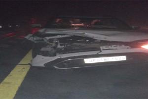 सुलतानपुर: पूर्वांचल एक्सप्रेस-वे पर नहीं थम रहीं दुर्घटनाएं, अब कोहरे के कारण बछड़े से टकराई कार, बाल-बाल बचे यात्री 
