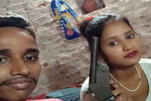 हरदोई: पति-पत्नी का तमंचे के साथ फोटो सोशल मीडिया में वायरल, जांच में जुटी पुलिस